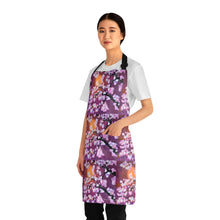 Load image into Gallery viewer, Apron - lightweight, silky finish 100% polyester, two front pockets. Many original artwork designs by Kerry Sandhu Art