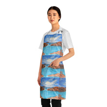Load image into Gallery viewer, Apron - lightweight, silky finish 100% polyester, two front pockets. Many original artwork designs by Kerry Sandhu Art