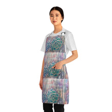 Load image into Gallery viewer, Apron - lightweight, silky finish 100% polyester, two front pockets. Many original artwork designs by Kerry Sandhu Art