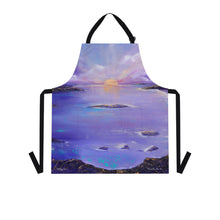 Load image into Gallery viewer, Apron - lightweight, silky finish 100% polyester, two front pockets. Many original artwork designs by Kerry Sandhu Art