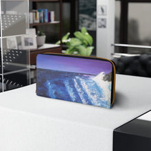 Load image into Gallery viewer, Pockets for cash, c/cards, coins, & more. Stylish faux leather, lots of original artworks by Kerry Sandhu Art to choose from