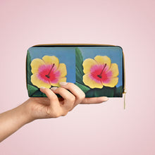 Load image into Gallery viewer, Pockets for cash, c/cards, coins, & more. Stylish faux leather, lots of original artworks by Kerry Sandhu Art to choose from