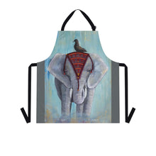 Load image into Gallery viewer, Apron - lightweight, silky finish 100% polyester, two front pockets. Many original artwork designs by Kerry Sandhu Art