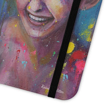 Load image into Gallery viewer, Raining Glitter - PHONE CASE WALLET for Samsung & iPhones - by Kerry Sandhu Art