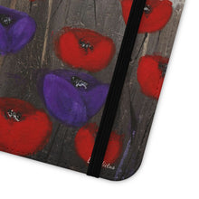Load image into Gallery viewer, Benedictus (Poppies Only) - PHONE CASE WALLET - by Kerry Sandhu Art