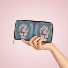 Load image into Gallery viewer, Pockets for cash, c/cards, coins, & more. Stylish faux leather, lots of original artworks by Kerry Sandhu Art to choose from