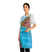 Load image into Gallery viewer, Apron - lightweight, silky finish 100% polyester, two front pockets. Many original artwork designs by Kerry Sandhu Art