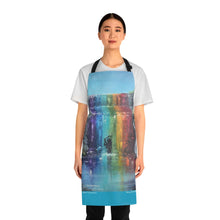 Load image into Gallery viewer, Apron - lightweight, silky finish 100% polyester, two front pockets. Many original artwork designs by Kerry Sandhu Art