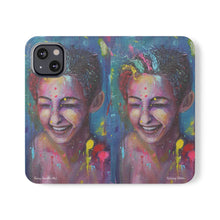 Load image into Gallery viewer, Raining Glitter - PHONE CASE WALLET for Samsung & iPhones - by Kerry Sandhu Art