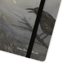 Load image into Gallery viewer, Come Join the Murder - PHONE CASE WALLET - by Kerry Sandhu Art