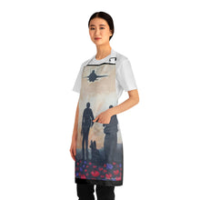 Load image into Gallery viewer, Apron - lightweight, silky finish 100% polyester, two front pockets. Many original artwork designs by Kerry Sandhu Art