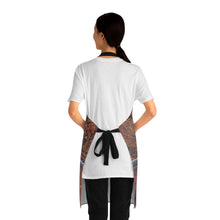 Load image into Gallery viewer, Apron - lightweight, silky finish 100% polyester, two front pockets. Many original artwork designs by Kerry Sandhu Art