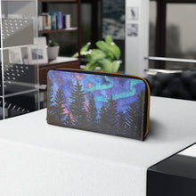 Load image into Gallery viewer, Pockets for cash, c/cards, coins, & more. Stylish faux leather, lots of original artworks by Kerry Sandhu Art to choose from