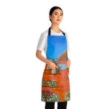 Load image into Gallery viewer, Apron - lightweight, silky finish 100% polyester, two front pockets. Many original artwork designs by Kerry Sandhu Art