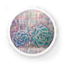 Load image into Gallery viewer, Plastic exterior w/ metallic bottom, magnetic back, 2 different opening mechanisms, matte finish. Art by Kerry Sandhu Art