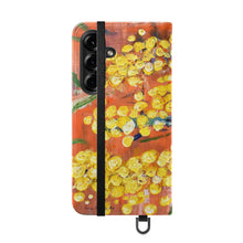 Load image into Gallery viewer, Rustic Wattle - PHONE CASE WALLET for Samsung & iPhones - by Kerry Sandhu Art