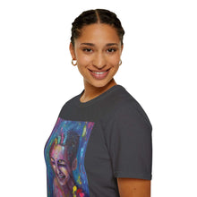 Load image into Gallery viewer, T-Shirt made from very soft materials, no side seams. Feels like bliss to wear! Many designs by Kerry Sandhu Art