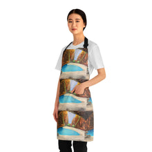 Load image into Gallery viewer, Apron - lightweight, silky finish 100% polyester, two front pockets. Many original artwork designs by Kerry Sandhu Art