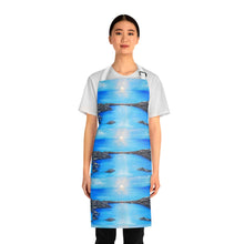 Load image into Gallery viewer, Apron - lightweight, silky finish 100% polyester, two front pockets. Many original artwork designs by Kerry Sandhu Art