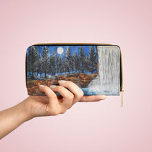 Load image into Gallery viewer, Pockets for cash, c/cards, coins, & more. Stylish faux leather, lots of original artworks by Kerry Sandhu Art to choose from