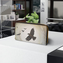 Load image into Gallery viewer, Pockets for cash, c/cards, coins, & more. Stylish faux leather, lots of original artworks by Kerry Sandhu Art to choose from