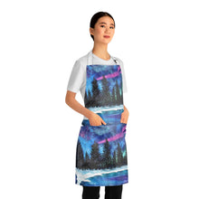 Load image into Gallery viewer, Apron - lightweight, silky finish 100% polyester, two front pockets. Many original artwork designs by Kerry Sandhu Art