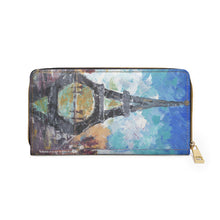 Load image into Gallery viewer, Pockets for cash, c/cards, coins, & more. Stylish faux leather, lots of original artworks by Kerry Sandhu Art to choose from