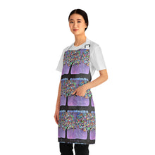 Load image into Gallery viewer, Apron - lightweight, silky finish 100% polyester, two front pockets. Many original artwork designs by Kerry Sandhu Art