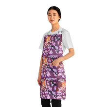 Load image into Gallery viewer, Apron - lightweight, silky finish 100% polyester, two front pockets. Many original artwork designs by Kerry Sandhu Art