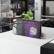 Load image into Gallery viewer, Pockets for cash, c/cards, coins, & more. Stylish faux leather, lots of original artworks by Kerry Sandhu Art to choose from