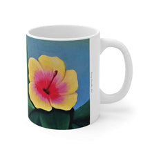 Load image into Gallery viewer, 11oz BPA, lead-free, microwave/dishwasher safe, white ceramic, vivid colours. Many original artworks by Kerry Sandhu Art