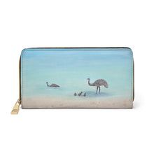 Load image into Gallery viewer, Pockets for cash, c/cards, coins, & more. Stylish faux leather, lots of original artworks by Kerry Sandhu Art to choose from