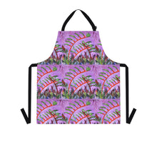 Load image into Gallery viewer, Apron - lightweight, silky finish 100% polyester, two front pockets. Many original artwork designs by Kerry Sandhu Art