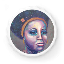 Load image into Gallery viewer, Plastic exterior w/ metallic bottom, magnetic back, 2 different opening mechanisms, matte finish. Art by Kerry Sandhu Art