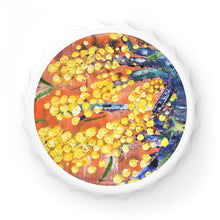 Load image into Gallery viewer, Plastic exterior w/ metallic bottom, magnetic back, 2 different opening mechanisms, matte finish. Art by Kerry Sandhu Art