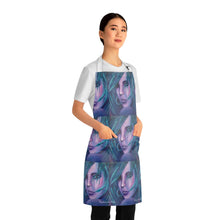 Load image into Gallery viewer, Apron - lightweight, silky finish 100% polyester, two front pockets. Many original artwork designs by Kerry Sandhu Art