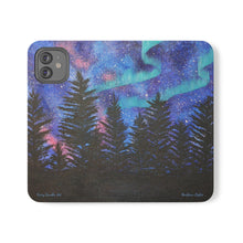 Load image into Gallery viewer, Northern Lights - PHONE CASE WALLET - by Kerry Sandhu Art