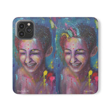 Load image into Gallery viewer, Raining Glitter - PHONE CASE WALLET for Samsung & iPhones - by Kerry Sandhu Art
