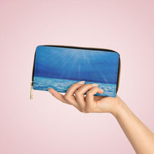 Load image into Gallery viewer, Pockets for cash, c/cards, coins, & more. Stylish faux leather, lots of original artworks by Kerry Sandhu Art to choose from