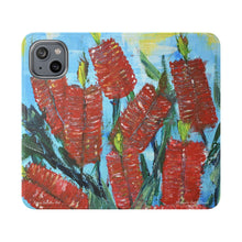 Load image into Gallery viewer, Rustic Bottle Brush - PHONE CASE WALLET - by Kerry Sandhu Art