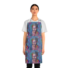 Load image into Gallery viewer, Apron - lightweight, silky finish 100% polyester, two front pockets. Many original artwork designs by Kerry Sandhu Art