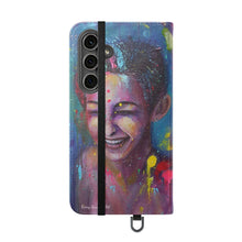 Load image into Gallery viewer, Raining Glitter - PHONE CASE WALLET for Samsung & iPhones - by Kerry Sandhu Art