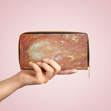 Load image into Gallery viewer, Pockets for cash, c/cards, coins, & more. Stylish faux leather, lots of original artworks by Kerry Sandhu Art to choose from