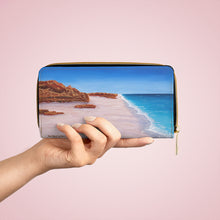 Load image into Gallery viewer, Pockets for cash, c/cards, coins, & more. Stylish faux leather, lots of original artworks by Kerry Sandhu Art to choose from