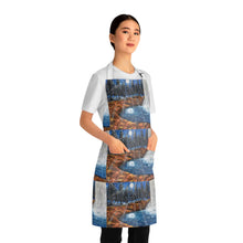 Load image into Gallery viewer, Apron - lightweight, silky finish 100% polyester, two front pockets. Many original artwork designs by Kerry Sandhu Art