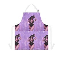 Load image into Gallery viewer, Apron - lightweight, silky finish 100% polyester, two front pockets. Many original artwork designs by Kerry Sandhu Art