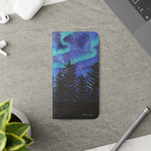 Load image into Gallery viewer, Northern Lights - PHONE CASE WALLET - by Kerry Sandhu Art