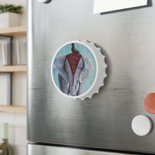 Load image into Gallery viewer, Plastic exterior w/ metallic bottom, magnetic back, 2 different opening mechanisms, matte finish. Art by Kerry Sandhu Art