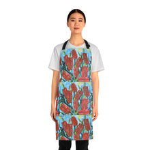 Load image into Gallery viewer, Apron - lightweight, silky finish 100% polyester, two front pockets. Many original artwork designs by Kerry Sandhu Art