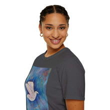 Load image into Gallery viewer, T-Shirt made from very soft materials, no side seams. Feels like bliss to wear! Many designs by Kerry Sandhu Art